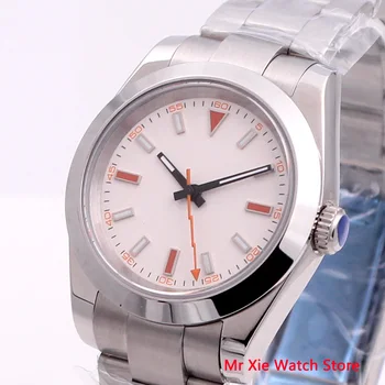 Bliger 40 mm Automatski muški satovi Luksuzni brand, sjajni vodootporni sat od kristala Stakla, gospodo mehanički ručni sat