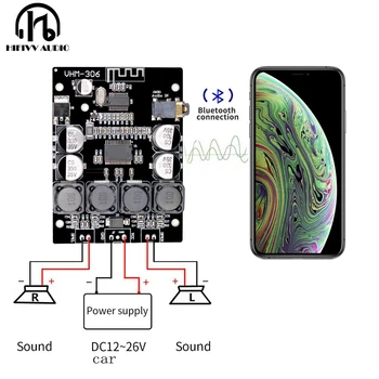Bluetooth-kompatibilni pojačalo snage 4,2 TPA3118 klase D za dom аудиоусилителя 2,0 kanala 50 W * 2 ulaza DC12V