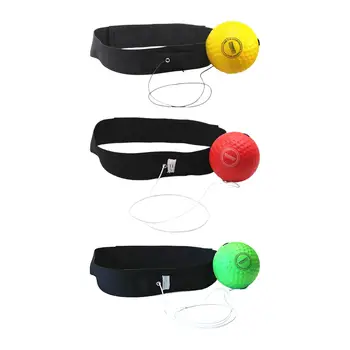 Boksački refleksijska loptu, povez za glavu, refleksijska loptu na uzice sa dressing na glavu, trening golf udaraca, jet-lopte za fitness trener za agility