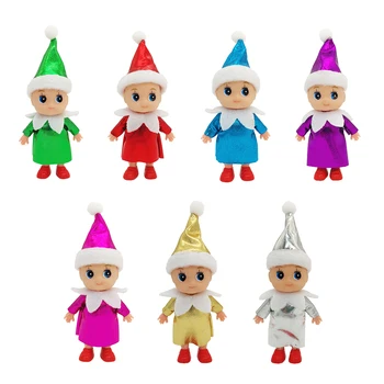 Božićni lutke-patuljci-Blizanci, mali vilenjaci, sjajna dobrotom, dječji obrta, lutka-igračka, ukras na polici, dar za djecu