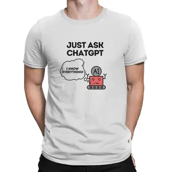 Budi pametan i raspitati se ChatGPT, Klasična muška majica ChatGPT, Zabavne Majice kratkih rukava i okruglog izreza, Poklon majice Za Dečka