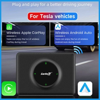 CarlinKit Bežični CarPlay Android Auto Tesla Model 3 Model X Y Model S Automatska Veza Glasovno pomagalo 5G BT Plug and play