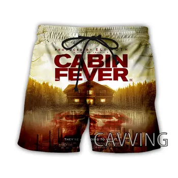 CAVVING S 3D Ispis Movie Cabin Fever, tijekom Ljetnih aktivnosti na Plaži Kratke hlacice, Vanjska Odjeća, Быстросохнущие Svakodnevne Kratke hlače, Sportske Kratke hlače za Žene/muškarce