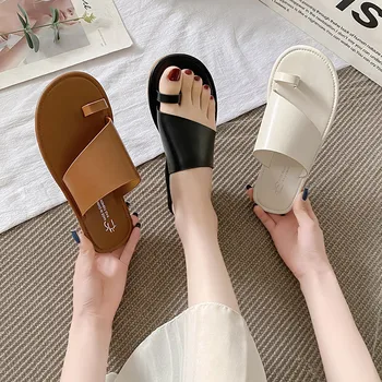 COOTELILI/2022/ modni japanke; ženski ljeto ženske papuče sa okruglim vrhom; svakodnevne papuče bez spajala na petama 1 cm; 35-40