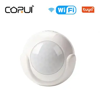 CORUI Tuya WiFi, Inteligentni detektor Pokreta PIR Pametna Kuća Senzor Ljudskog Tijela Dectector Kompatibilan S IFTTT Za Glasovno Upravljanje Bez Koncentratora