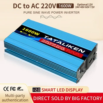 DC48V u ac 220 v inverter 4500 5000 W W 6000 7000 W W pretvarač snage 50 Hz Solarni izmjenjivači s led zaslon