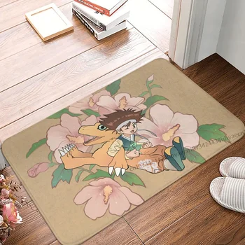 Digimon adventure tepih za kupaonicu Taichi Agumon, фланелевый tepih, tepih za balkona, uređenje kuće