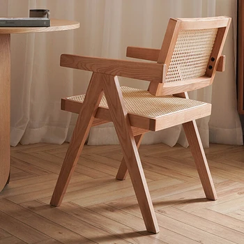 Dizajnerske vrtne stolice od ratana za dnevni boravak s podrškom za leđa Balcon Relax, stolica za meditaciju, dizajn namještaja za dom Sillas