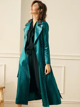 Donje proljeće двубортное kaput u britanskom stilu srednje dužine, korejski izdanje INS, modna ženska odjeća