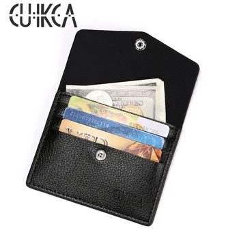 Držači za kartice i osobne iskaznice CUIKCA, vodootporan tanak novčanik od umjetne kože, muški novčanik, torbicu, kutijice za posjetnice, nositelji poslovnih osobne iskaznice i kreditne kartice