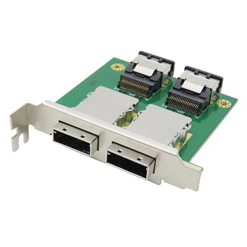 Dvostruki Priključak, Mini SAS Od Domaćih SFF-8087 Do Vanjskog HD SFF-8088 Sas26p PCI SAS Adapter Zamjena Kartice Rezervni Dijelovi i Pribor