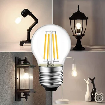 E27led ukrasni svijećnjak, kreativno staklena imitacija volfram žarulje sa žarnom niti, vrtne svjetiljke, ulica kuhinja lampa GL469