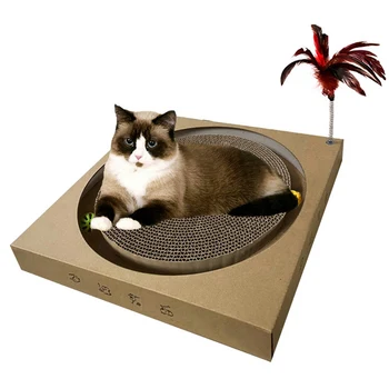 Edukativne Igračke Za Mačke Kitty Mat Odbora Nule Valovitog Scraper Tapacirani Krevet, Tepih Kandže Njega Igračke Ogrebotine Скребли Mačke 