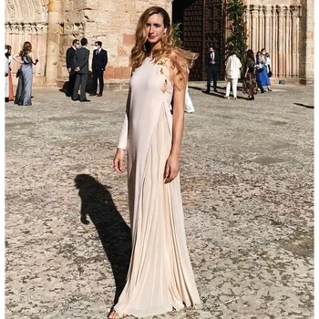 Elegantan vjenčanicu boje šampanjca za žene 2023, трапециевидное haljina za majku mladenke haljina za zabave