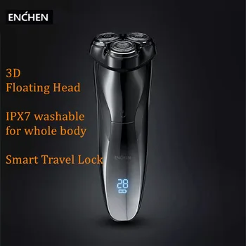 Električni aparat za brijanje Enchen BlackStone 3 Pro, prati IPX7, vodootporna, LCD display Type-C, punjiva punjenje