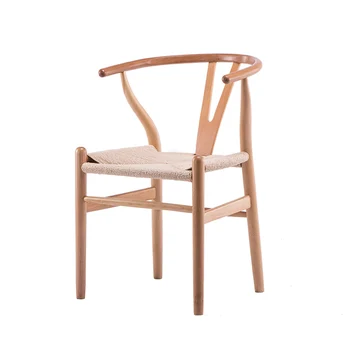 Ergonomski mobilni blagovaona stolice sa akcentima, skandinavski dizajn Drvene blagovaona stolice s naslonima za ruke, Moderna luksuzna namještaj Cadeiras De Jantar