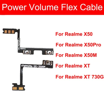 Fleksibilan Kabel za Napajanje i Regulaciju Glasnoće Za Oppo Realme X50 X50M X50Pro 5G XT 730G Bočna Tipka za Ugađanje Glasnoće Hrane Fleksibilna Traka rezervni Dijelovi Za Popravak