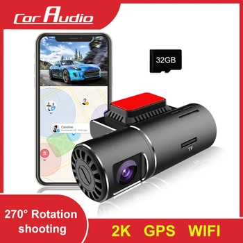 Glasovno Upravljanje Mini Ultra HD Auto Dvr 24H Parking Monitor IR za Noćni Vid 140 Stupnjeva Širokokutni Auto Voziti Auto Dvr Recrode