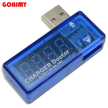 Gohjmy Digitalni USB Mobilni Kapacitet punjenja struja napon Tester Metar Mini USB punjač dr. voltmetar ampermetar led zaslon