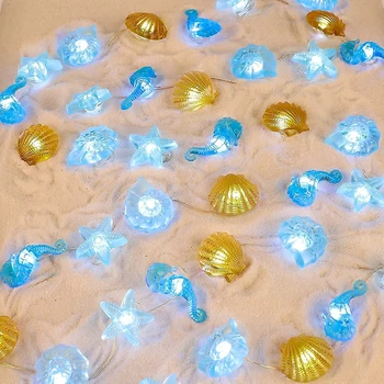 Gudačkih svjetiljke serije Ocean, 20/30 led dekorativne gudače čvora na beach, ocean, morska temu, nevjerojatan niz svjetiljke na baterije