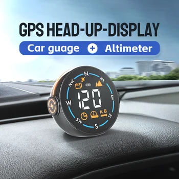 H600G Auto HUD Glavobolja, prikaz GPS Brzinomjer Upozorenja O prekoračenju ograničenja brzine Uređaj za mjerenje visine Pogodan Za sve automobile Brzinomjer za vozila