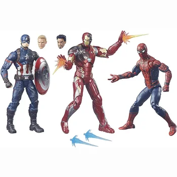Hasbro Originalni Marvel Legends spider-Man i Iron Man, Kapetan Amerika: Građanski rat 6-inčni lik anime figure model igračke