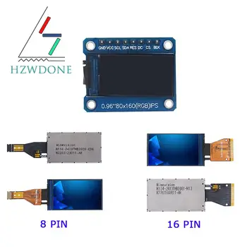 HD 65K 0,96 inčni TFT zaslon Ips LCD zaslon Drive IC ST7735S 3,3 V 160x80 SPI Sučelje za Arduio full color LCD Modul дисплейный