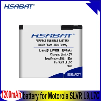 HSABAT BK60 1200 mah Baterija za Motorola SLVR L9 L7C w510 vam A1800 L71 L72 A1600 E8 EM30 V750 i425e Q700 i290 i296 EX115 Baterije