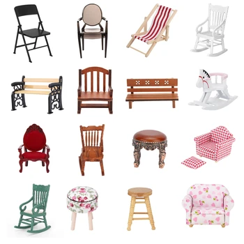 Imitacija stolice za dollhouse 1:12, mali kauč, stolicu, model namještaj, igračke, dekoracije dollhouse, minijaturni pribor za dollhouse