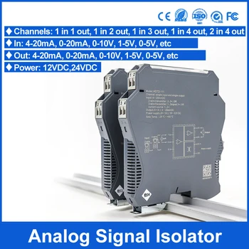 Izolator signal 4-20 ma do 0-10 U odašiljač distributer signala pretvarač 0,1% F. S pretvarač napona struje 1 2 izlaz