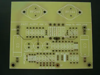 Jedan par tranzistora PASS AM sa zlatnim pečatom, одноконтурный pojačalo klase A, gola tiskana pločica
