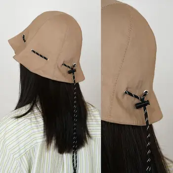 Jednostavno lijepa kapu za nošenje preko ramena za ribolov, kampiranje, ženska ljetna šešir s загнутыми ivica, preklopni za odrasle