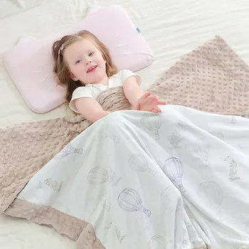 Jesensko-zimska dječja baršunasto deka za novorođenčad, debele deke grašak, torbica za posteljinu