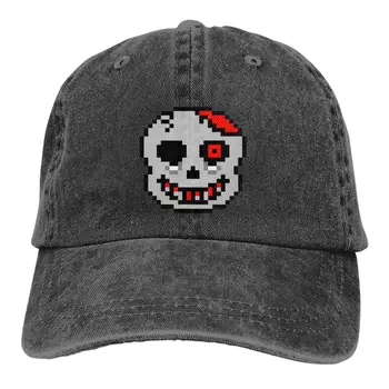 Kape Horror Sans, šiljast kapu, šešir s vizir od sunca u stilu 