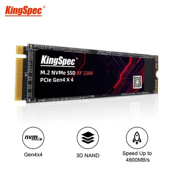 KingSpec Ssd M2 Nvme Pcie 4,0 M2 2280 Interni Ssd disk 1 TB 512 GB 2 TB za PS5 Igra Stolni PC Laptop Gen4 Hard Disk