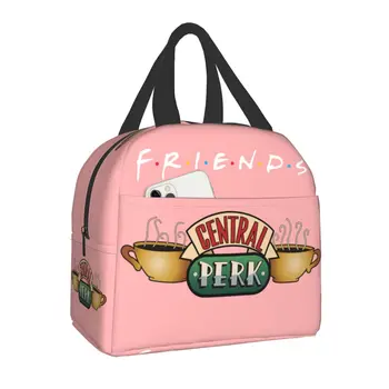 Klasični tv emisije Central Perk Friends Torba za ланча, hladnjak, izdvojeni ručak-boks za žene, djecu, školski rad, torbe za skladištenje proizvoda za piknik