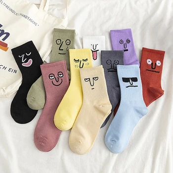 Korejski ženske čarape u stilu харадзюку, svakodnevne zabavne čarape jarkih boja, trend кавайные čarape za djevojčice, Unisex, iznenađenje