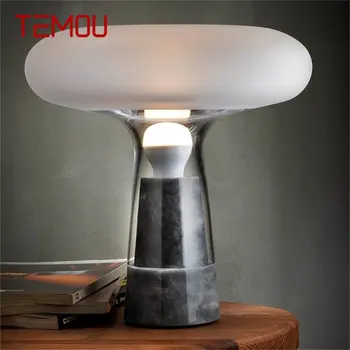 Kratka TEMOU, luksuzna lampe u skandinavskom stilu, moderan dizajn, led stolna lampa za uređenje spavaće sobe