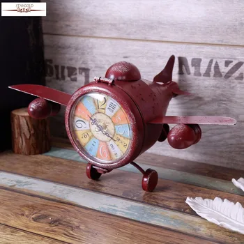 Kreativna sat Staygold, retro Vintage sat, Model aviona, Ukras bara, pendulum, Starinski dekor, Тафельклок, otrcana šik