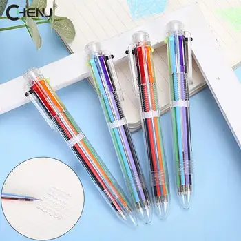 Kreativna šarene lopte olovke Slatka studentski celina Bistra 6-boje kemijska olovka Plava olovka Celina