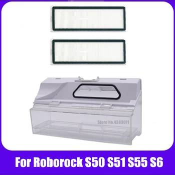 Kutija za prašinu i HEPA Filter Otirač za Obuću XIAOMI Roborock S50 S51 S52 S55 T6 S6 Pribor za Usisavače rezervni Dijelovi
