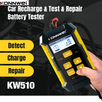 KW510 KONNWEI Полноавтоматический tester akumulatora 12V Power Bank Auto punjač 3 u 1 olovnih udarnih alata za popravak automobila
