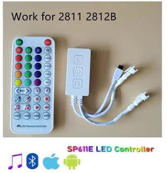 Led Kontroler SP511E SP611E Bluetooth Music App Ifor WS2811WS2812 Adresabilna led traka IR38 KeysDC5V-24V