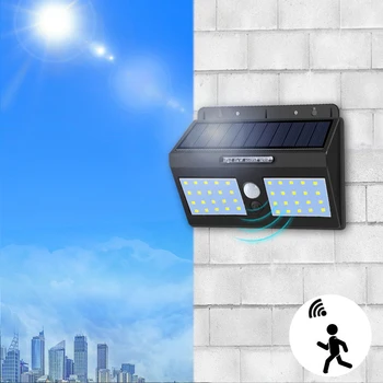 Led Solarni Ulica svjetlo sa Senzorom Pokreta, Vanjski Vodootporan Vrtna lampa, punjiva baterija kapaciteta 1200 mah, noćni hitne ulične rasvjete