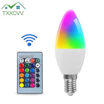 Led žarulja E14, neonska reklama, Led traka RGB kontroler rasvjete 85-265 U, pametna lampa sa podesivim svjetline za kuće