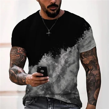 Ljetna Grafički t-Shirt s 3D Ispis Za Muškarce I Žene, Unisex, Modni Zabavne Majice u stilu Hip-Hop, Odjeća Veličine Kratkih Rukava, Odjeća