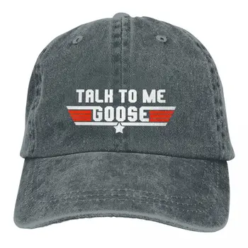 Ljetna Kapu Sa Sjenilom Dizajn Logotipa Talk To Me Goose Hip-Hop Kape Top Gun Maverick Film Kauboj Šešir Istakao Kape
