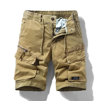 Ljetne muške kratke hlače 2023, trendi kratke hlacice-teretni munje, svakodnevne kratke hlače u stilu милитари s mnoštvom džepova, muška slobodna vanjska odjeća za jogging