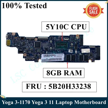 LSC Punjeni Za Lenovo Yoga 3-1170 Joga 3 11 Matična ploča laptopa 5B20H33238 s procesorom 5Y10C 8 GB ram-a AIZY0 LA-B921P