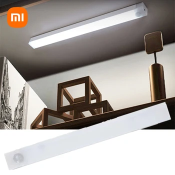 Magnet sa senzorom pokreta Xiaomi, led noćno svjetlo za bar, USB-punjiva lampa za osvjetljenje kuhinjski ormarić, ormar, stepenice